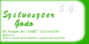 szilveszter godo business card